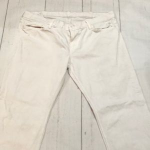 7 for all mankind white slimmy mens jeans